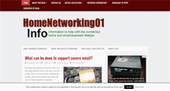 Desktop Screenshot of homenetworking01.info